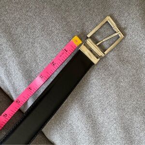 Men's Black Leather Belt